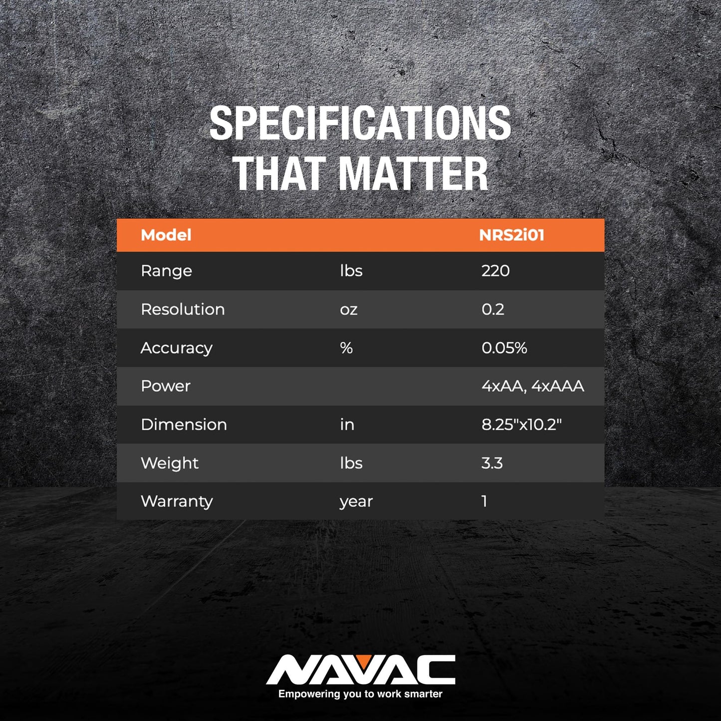 NAVAC NRS2i01 Wireless Refrigerant Scale | Bluetooth Handheld Display | 220 lbs Capacity | Lightweight Magnesium Alloy Weighing Pan | Precise Measurements | 1 Year Warranty