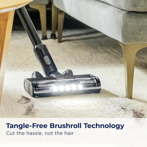 Bissell CleanView XR Cordless Vacuum - Lightweight, 35-Min Runtime, Tangle-Free Brush Roll, XL Tank, Wall Mount