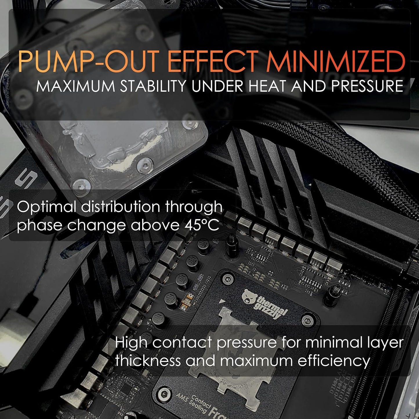 (50x40mm)- Thermal Grizzly - PhaseSheet PTM High Performance Thermal pad with Phase Change Material | Durable, not