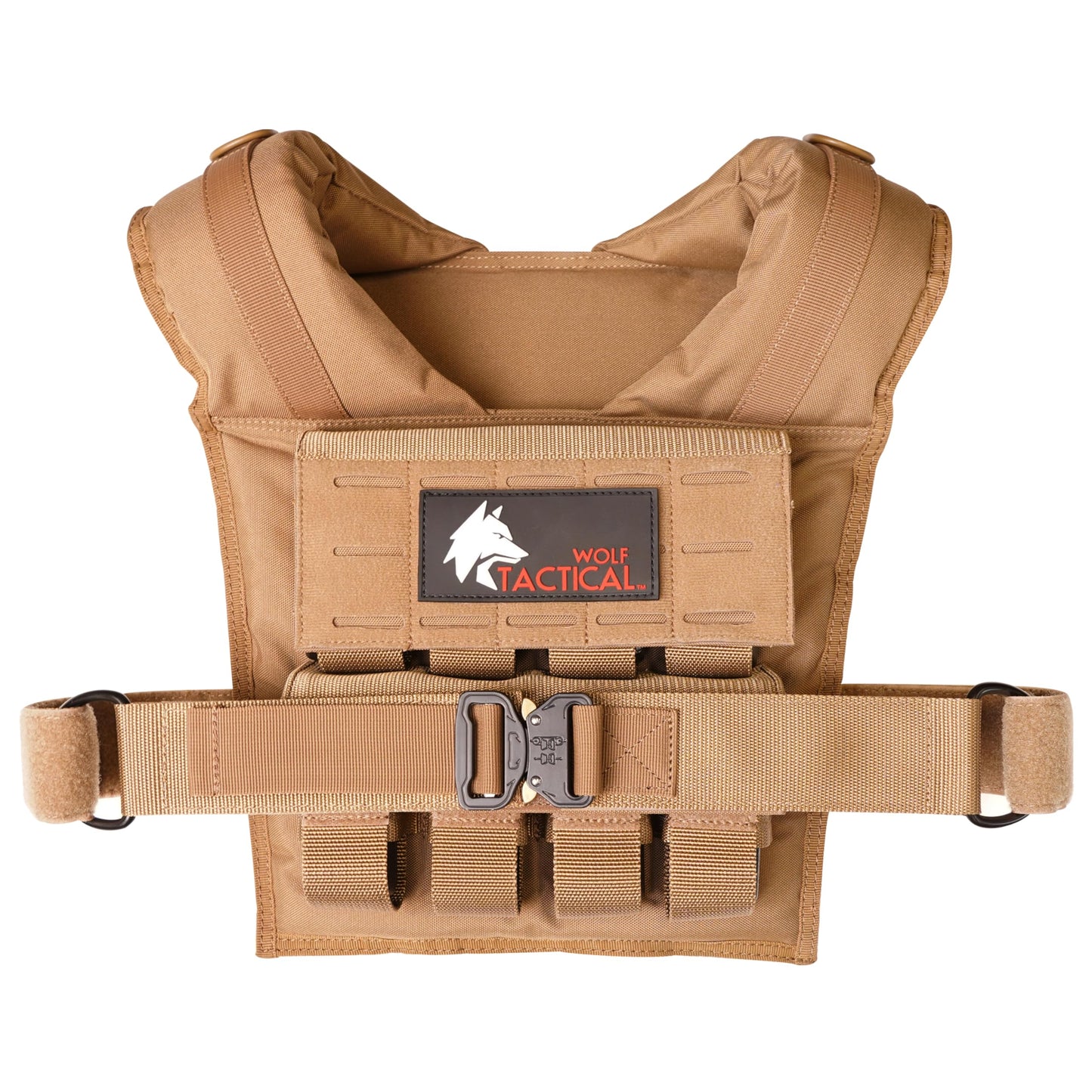 Wolf Tactical Men Weighted Vest - 35 LB Strength Training Tactical Weight Vest Tan