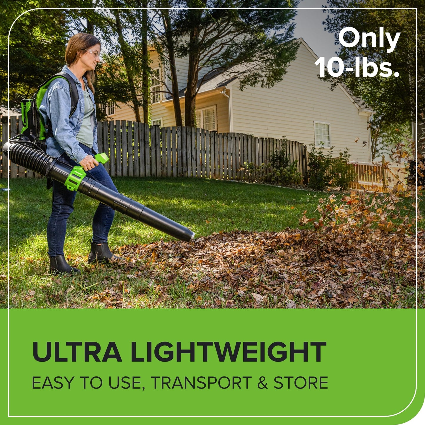 Greenworks 40V (710 CFM / 175 MPH) Brushless Backpack Blower, High Power for Wet Leaves, Heavy Debris, Gravel and Driveway Snow, Includes (2) 5.0Ah HP Batteries & 4A Dual Charger