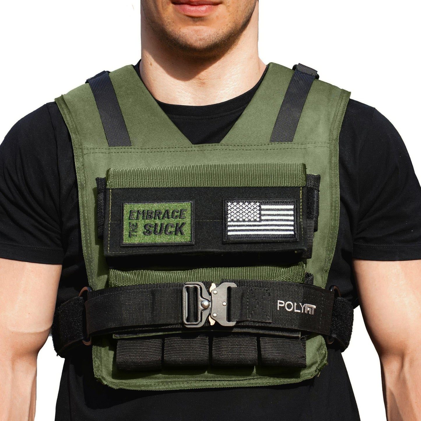 Adjustable Weighted Vest for Men and Women - Weight Vest with Iron Weights - GREEN - 12KG