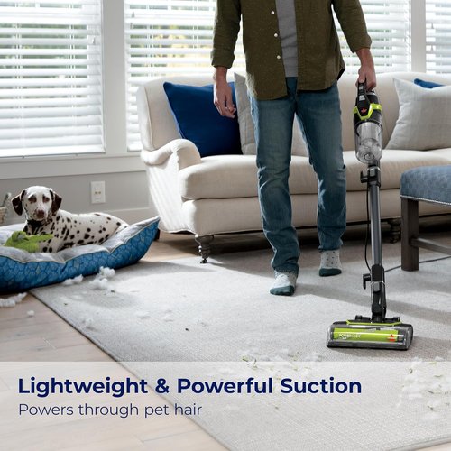 Bissell PowerGlide Slim Vacuum - Powerful Pet Hair Pickup & Lightweight Design | 3-in-1 Tools, XL Tank, Black & Green