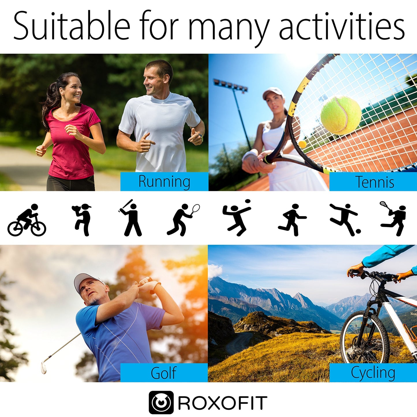ROXOFIT Calf Brace for Torn Calf Muscle and Shin Splint Relief - Shin Splint Brace - Compression Sleeves for Women Calf Compression Sleeve Men, Shin Splint Compression Sleeve, Compression Calf Sleeve Women, Calf Compression Sleeve Women, Calf Sleeves for