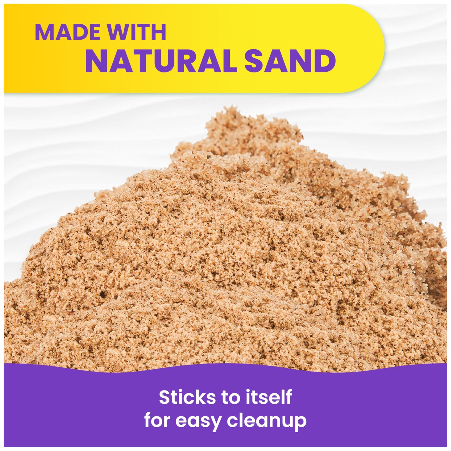 Kinetic Sand, 11lb (5kg) Natural Brown Play Sand for Arts and Crafts, Sandbox, Amazon Exclusive (Packaging May Vary), Moldable Sensory Toys for Ages 3 and up