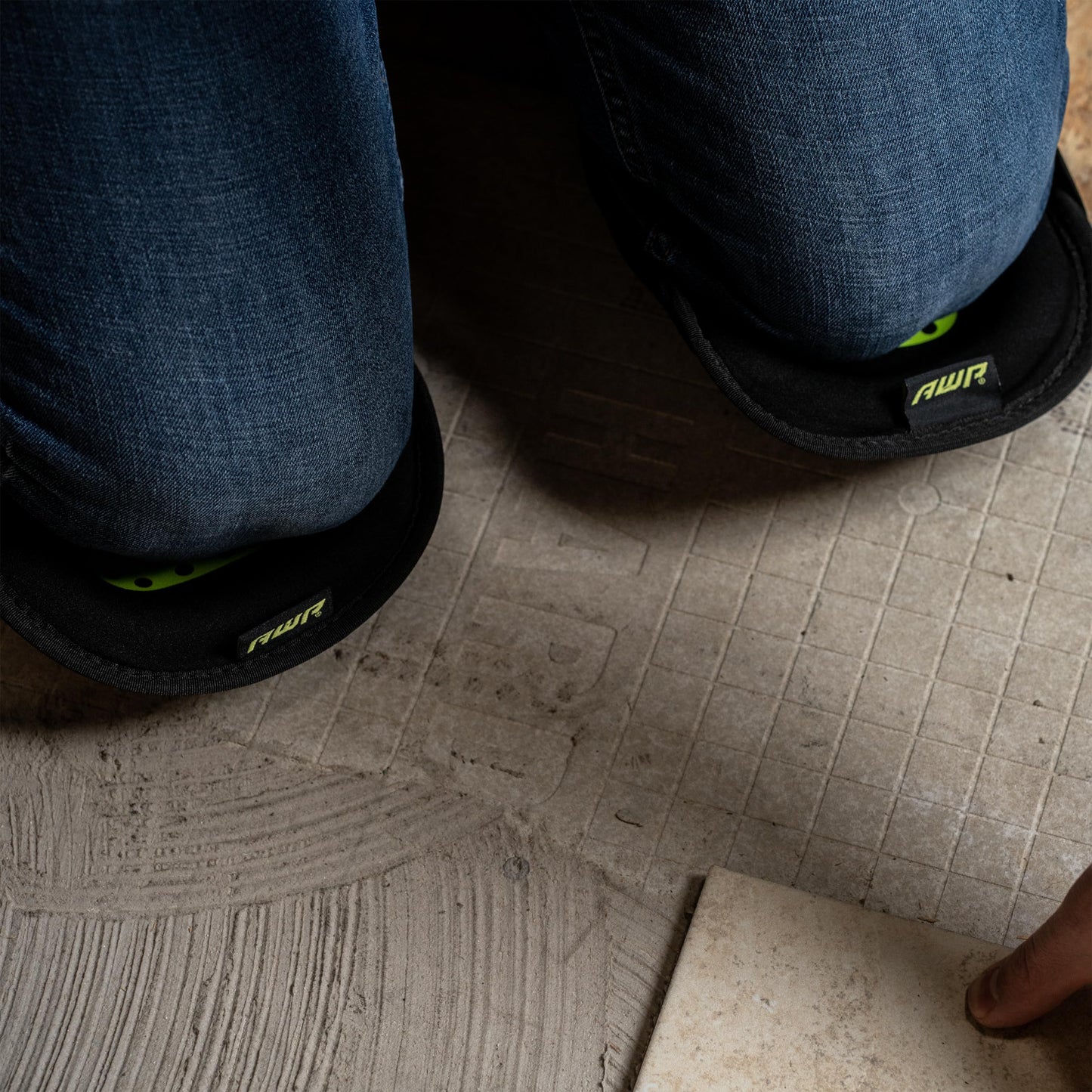 AWP Gel Pro Flooring Knee Pads | Gel/foam padding provides all-day comfort (4 Pairs)