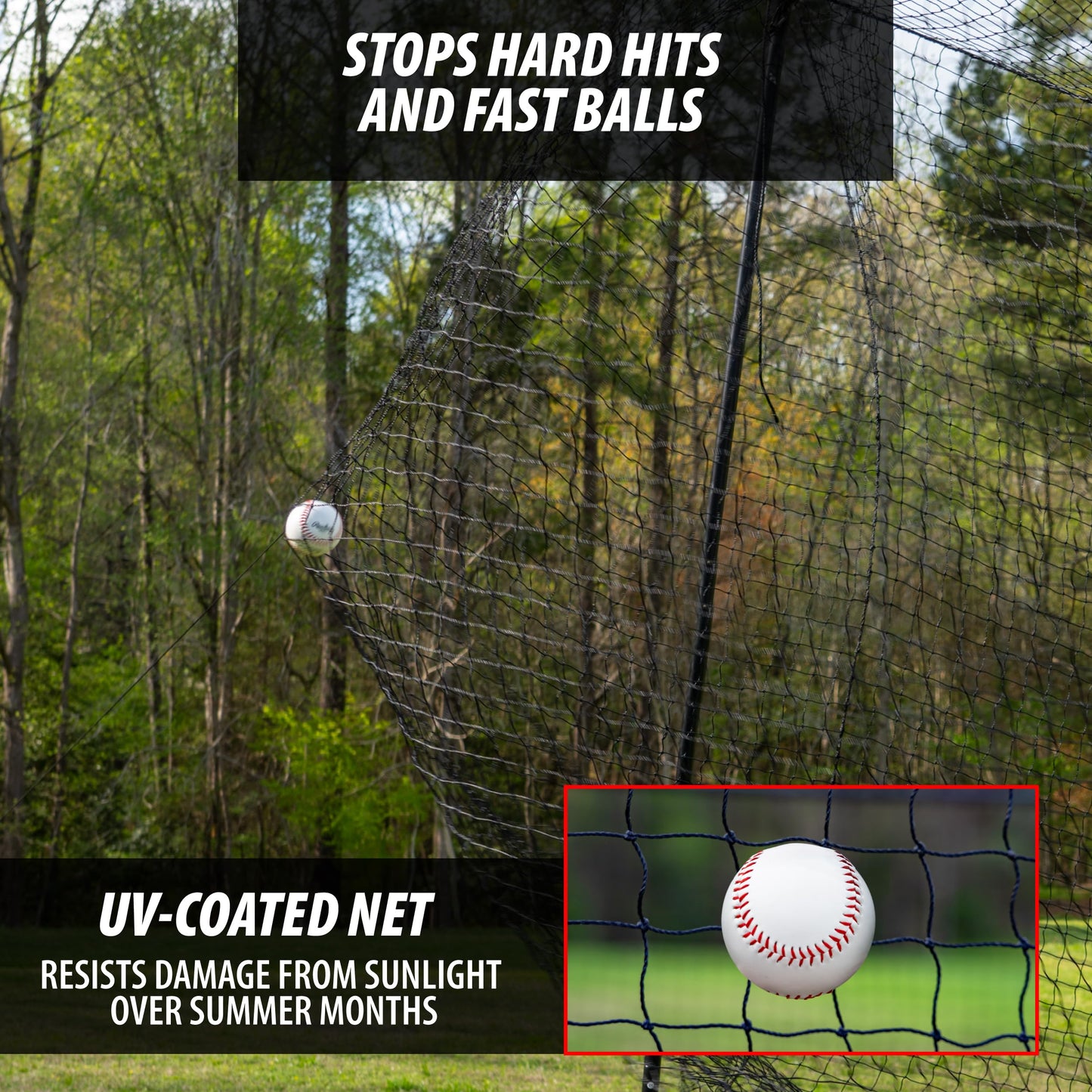 Heavy Duty Baseball & Softball Batting Cage with Wheels – Commercial-Grade Portable Batting Cage for Backyard, Driveway, Training & Club Use | Multi-Sport Practice | Easy Setup (20 FT)