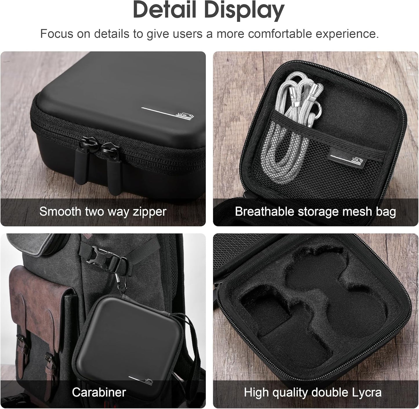 360 3S STARTRC VCR Carrying Case for Insta GO Retro Bundle Viewfinder Storage Bag Protective Portable Hard Case Cover