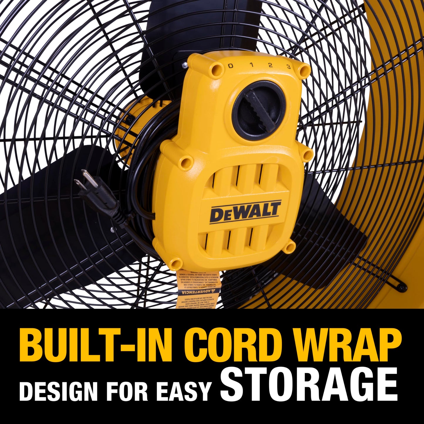 DEWALT DXF3080 High-Velocity 30" Industrial Drum Fan, 8000CFM, Floor, Barn, Warehouse Fan, Heavy Duty Metal Industrial