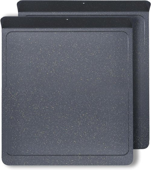 CasaWare Large Flat Baking Cookie Sheet - 12.5 x 14-Inch with 1.5-Inch Handle | Ceramic Non-Stick Coating