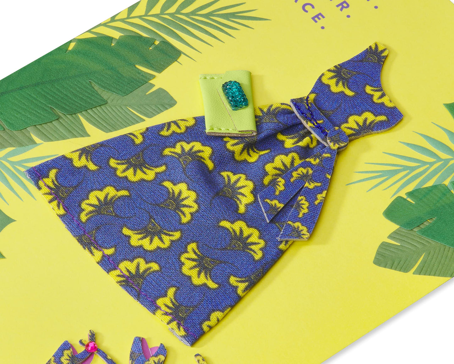 Papyrus Birthday Card for Her - Handmade Ankara inspired Dress (Wear Them Well)