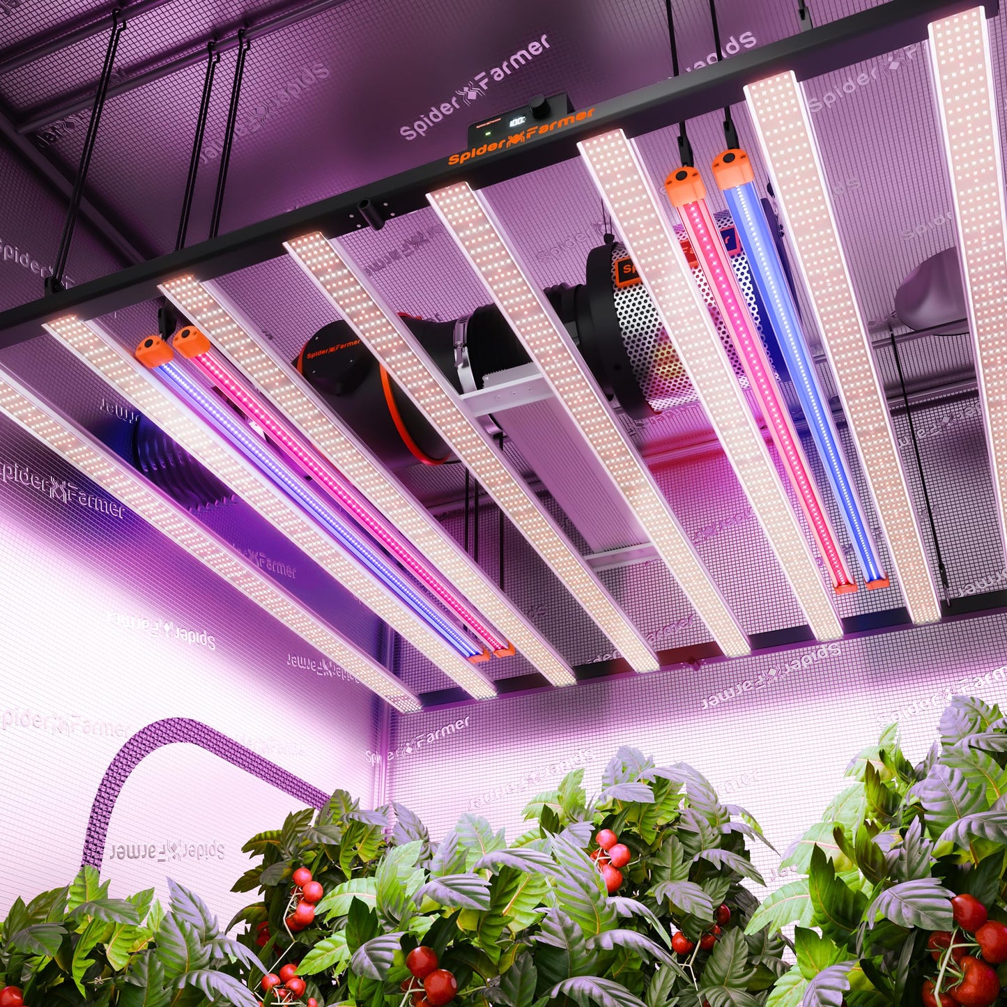 Spider Farmer 2026 Upgraded UV60 & IR30 LED Grow Light, 365-370nm UV & 730-745nm IR Supplemental Light for Indoor Plants, 2x4, 5x5 Grow Tents, 35.4" Long Bars Set