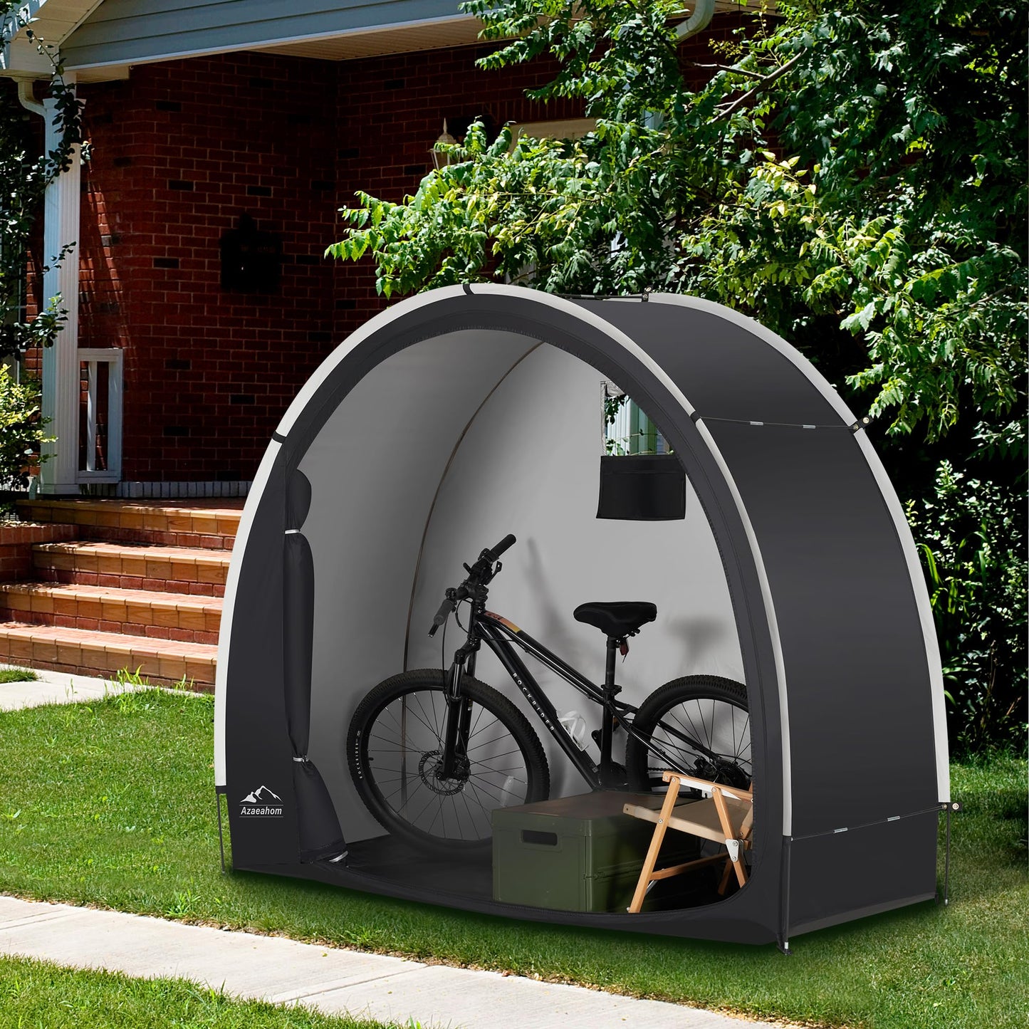 Bike Storage Shed Tent, Waterproof Outdoor Storage Shed for Bicycle, Easy Setup, Portable Storage Tent for Motorcycle,Garden Tools,Lawn Mower