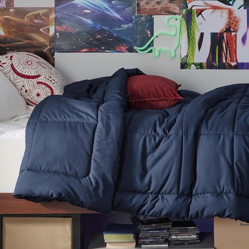 Bedsure Comforter Duvet Insert - All-Season Twin XL Quilted Down Alternative Bedding, Navy Blue 92 x 68 Inches