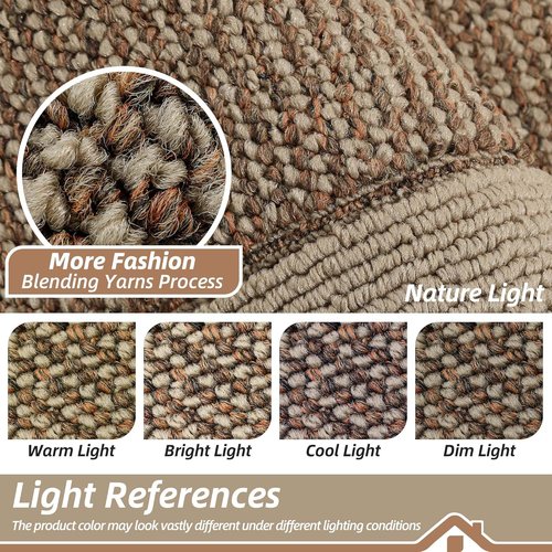 BEQHAUSE Indoor Door Mat - Non-Slip, Washable Dirt Trapper Rug | 20" x 32", Taupe Color for Entryway