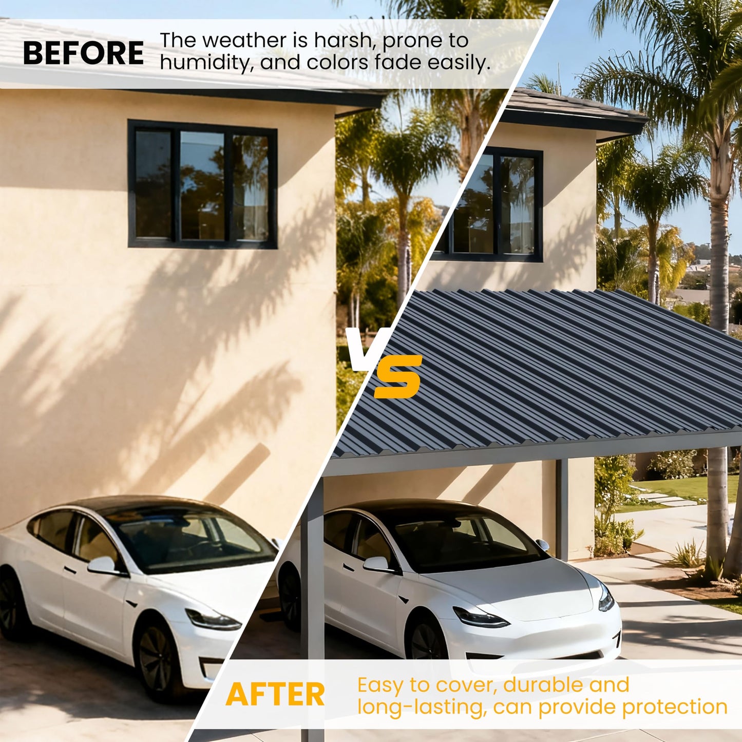 BOBIBAN 20 pcs Metal Roofing Panels - Corrugated Galvanized Roof Panels L41.34x W17.72 Inch, Waterproof Tin Roof Sheets for Garages,Sheds, Stables and Mobile Homes, Includes Screws(Grey,L41.34''-20)