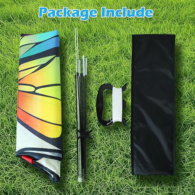 Colorful Butterfly Kites for Kids and Adults, Big Kids Kites Easy to Fly, Beach Kite for Adults,Perfect Family Kite for Parks and Outdoor Activities,50M String Handle Included,1 Pack