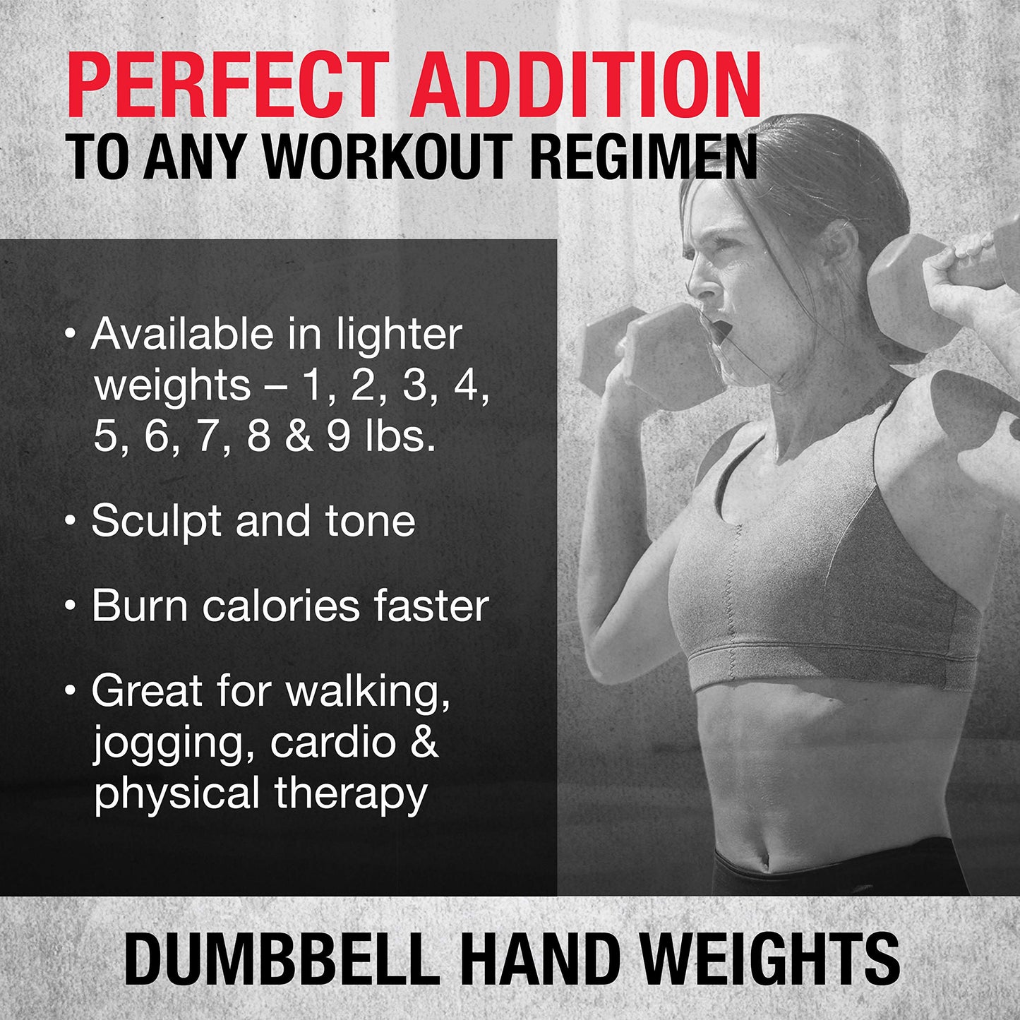 SPRI Deluxe Vinyl Coated Dumbbell Set (Pink) - 1 lb, Set of 2, Hand Weights for Muscle Toning, Step Aerobics, Strength Training, Professional-Grade Unisex Workout Equipment for Home & Gym