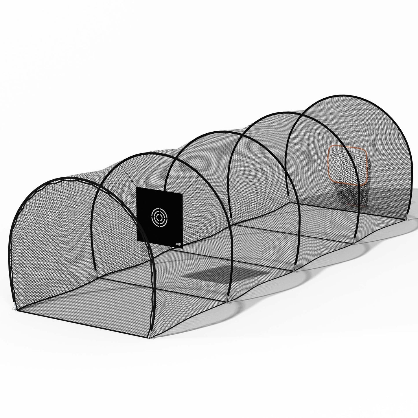 MR 40FT Batting Cage Baseball Softball w/Sock Pocket, Hitting Cage Net and Frame Backyard Baseball Softball Training Equipment, Freestanding Portable