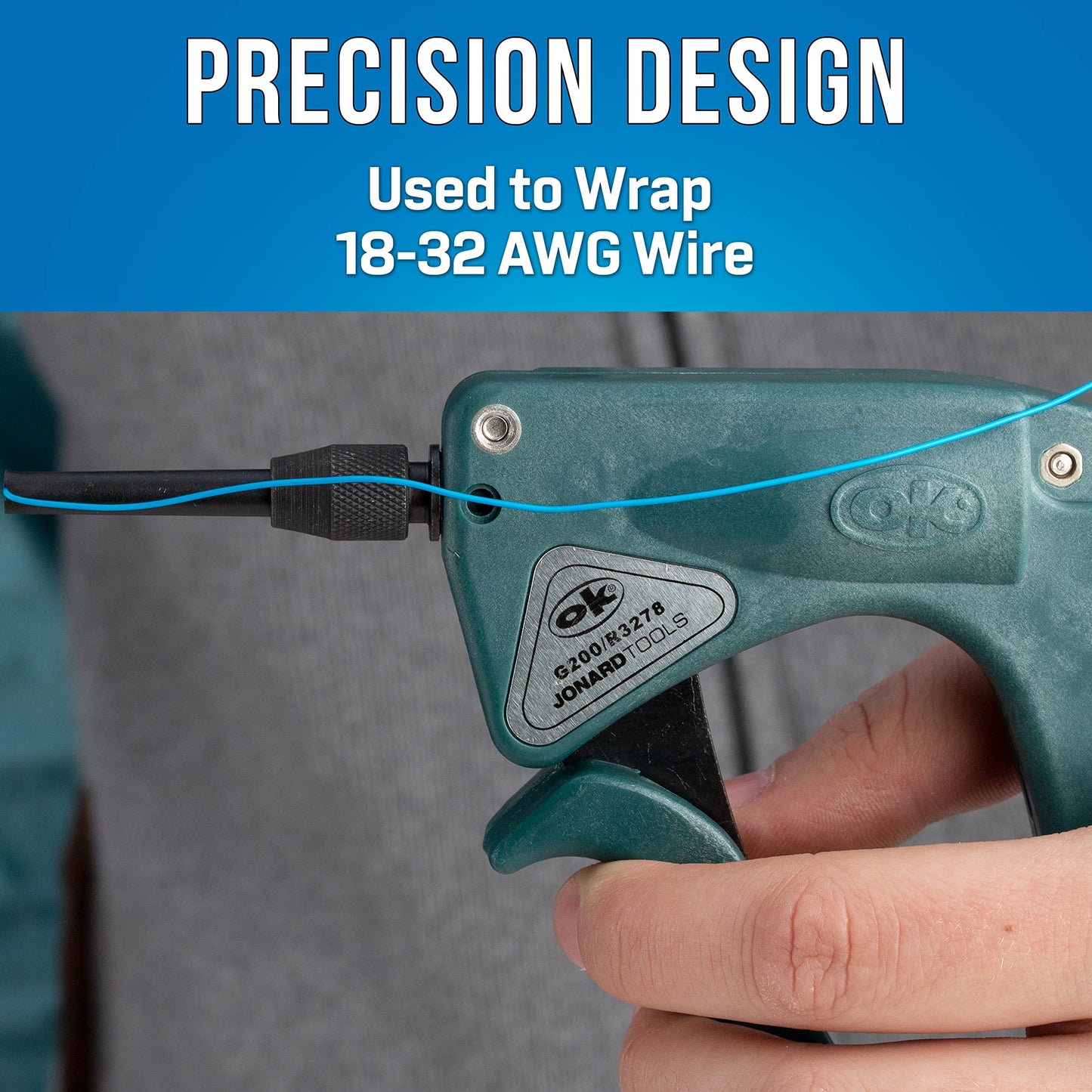 Jonard G200/R3278 Lexan Wire Wrapping Tool, 18 AWG (1.00mm) thru 32 AWG (0.20mm)