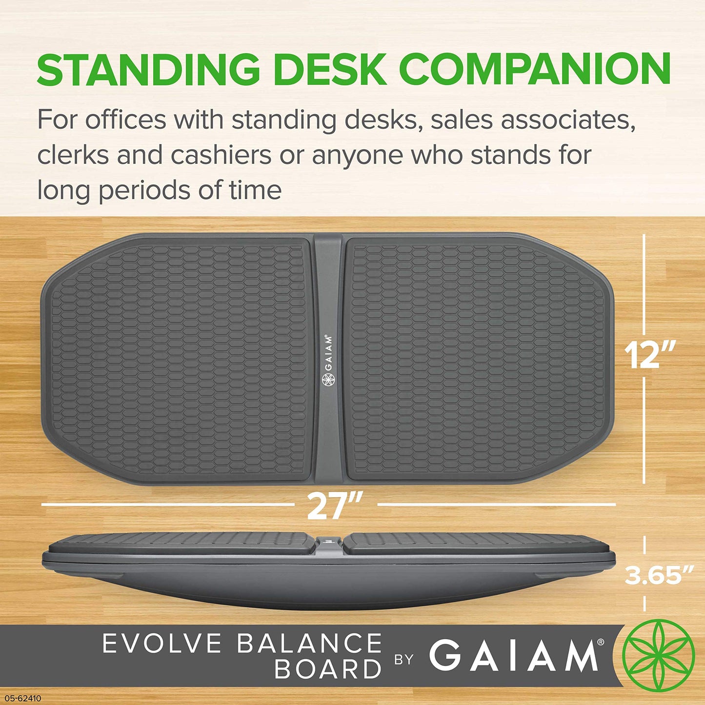 Gaiam Evolve Balance Board for Standing Desk