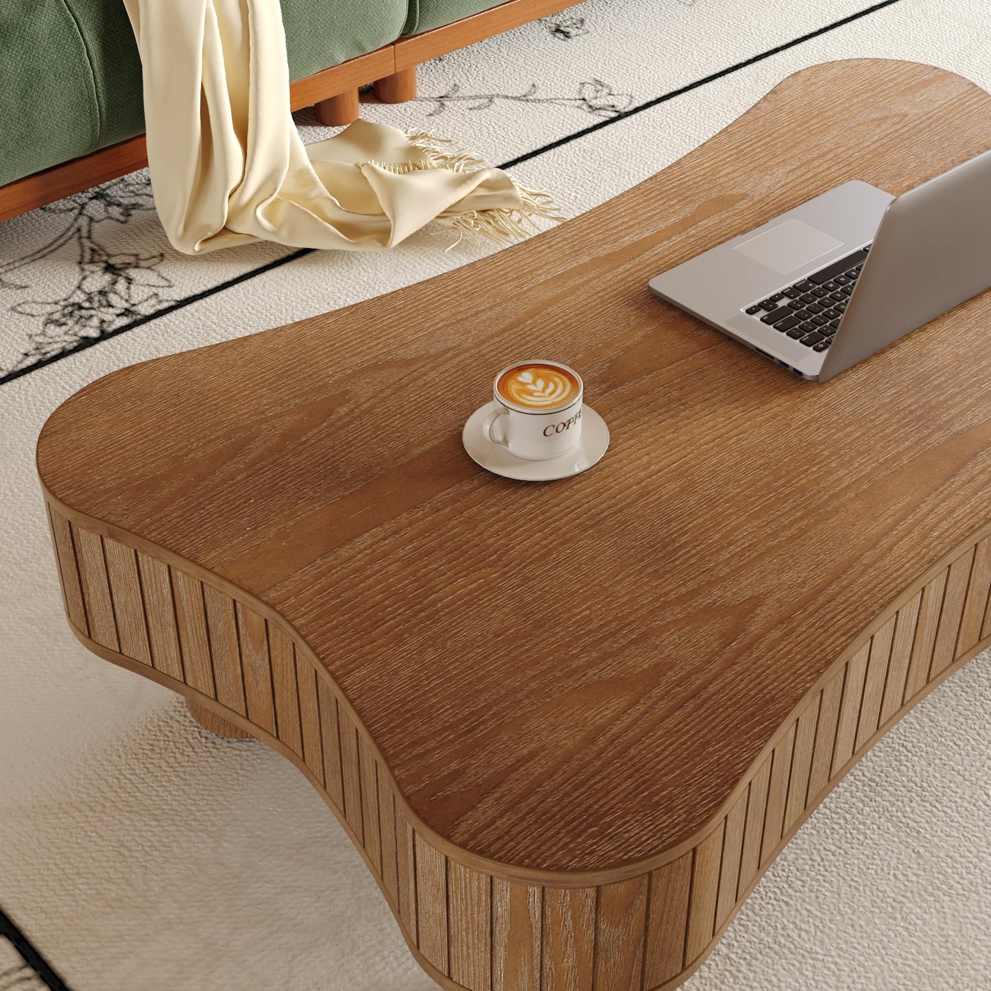 KEIKI 42" Lift Top Wood Coffee Table Endtable with Hidden Storage,Silent Lift,Hydraulic Curved Safety Corners for Living Room