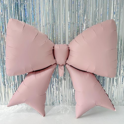 4Pcs Giant Pink Bow Balloons - 38 Inch Coquette Birthday Party Supplies | Bridal Engagement & Valentine's Day Decor