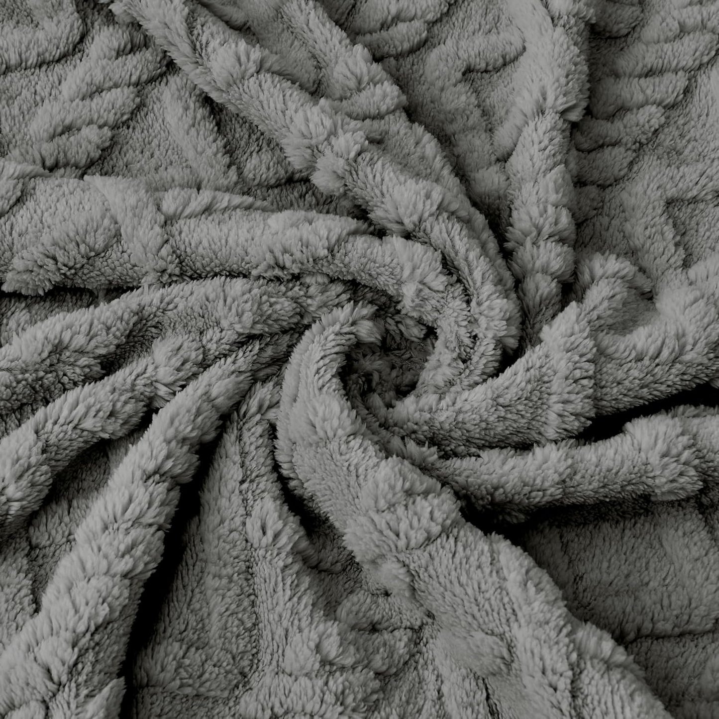 Sherpa Fleece Baby Blanket - Ultra Soft & Fluffy Premium Infant Receiving Blanket | 30”×40” in Grey