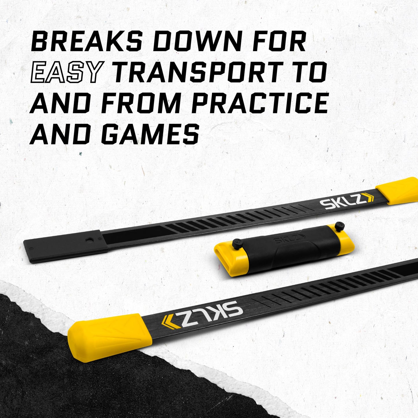 SKLZ Shoulder Bow Dynamic Resistance Training Tool with Fiberglass Blades for Shoulder Stability and Strength – Ergonomic Handle, Portable 3-Piece Design for Easy Transport – Includes Training Guide