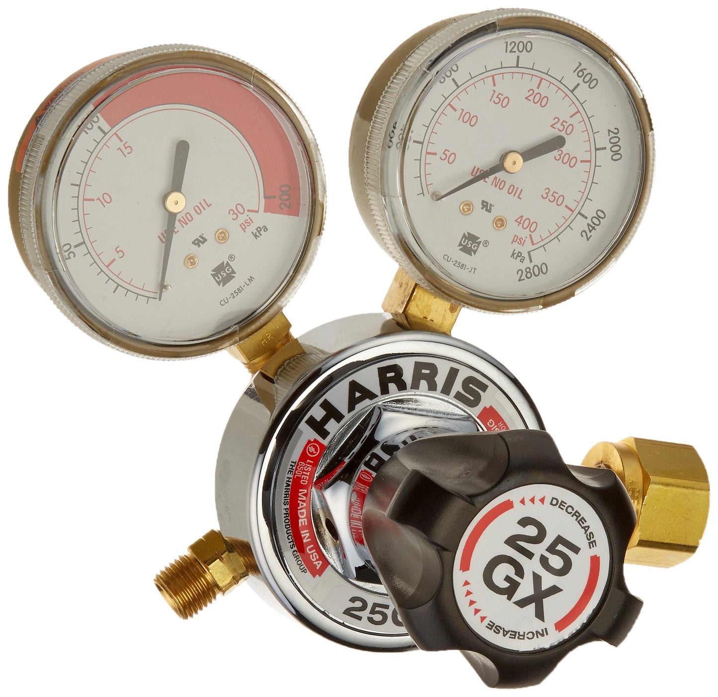 J.W. Harris 3000350 25GX-15-300 Regulator with Knob