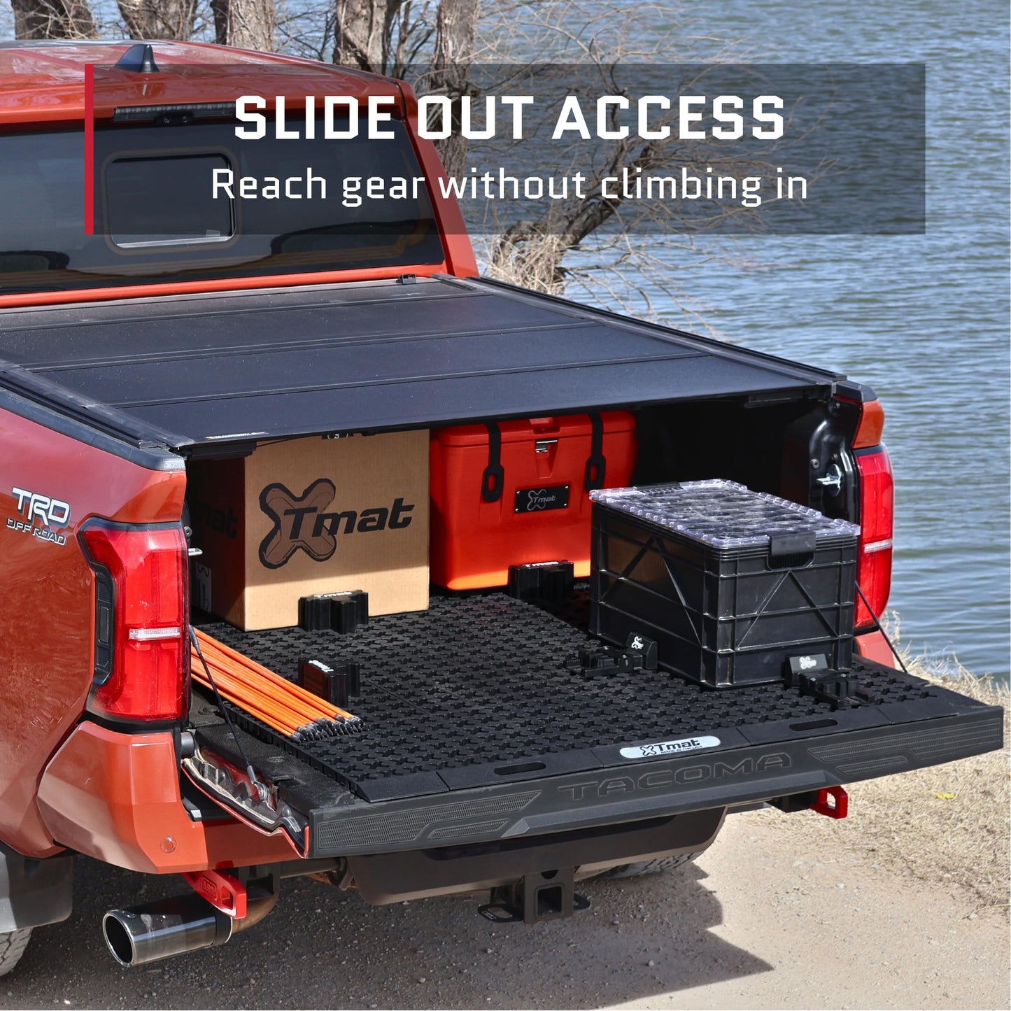 Tmat Truck Bed Organizer Storage System Slide Out Mat (Universal Fit for Short Beds 5'6" to 5'9")