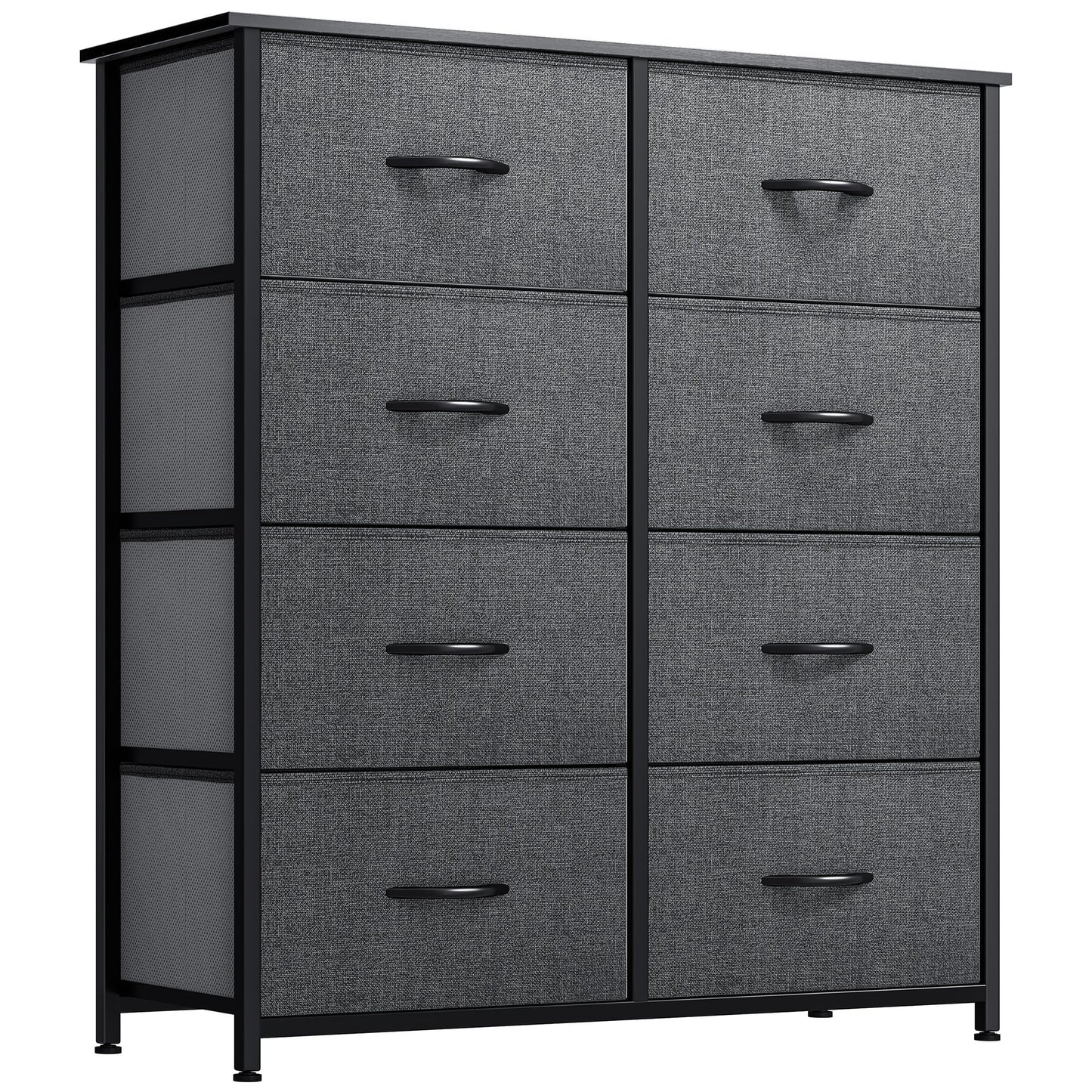 YITAHOME Fabric Dresser Drawer, Tall Storage with 8 Drawers, Dresser & Chest of Drawers, Storage Drawer Organizer for Closet, Living Room, Closets