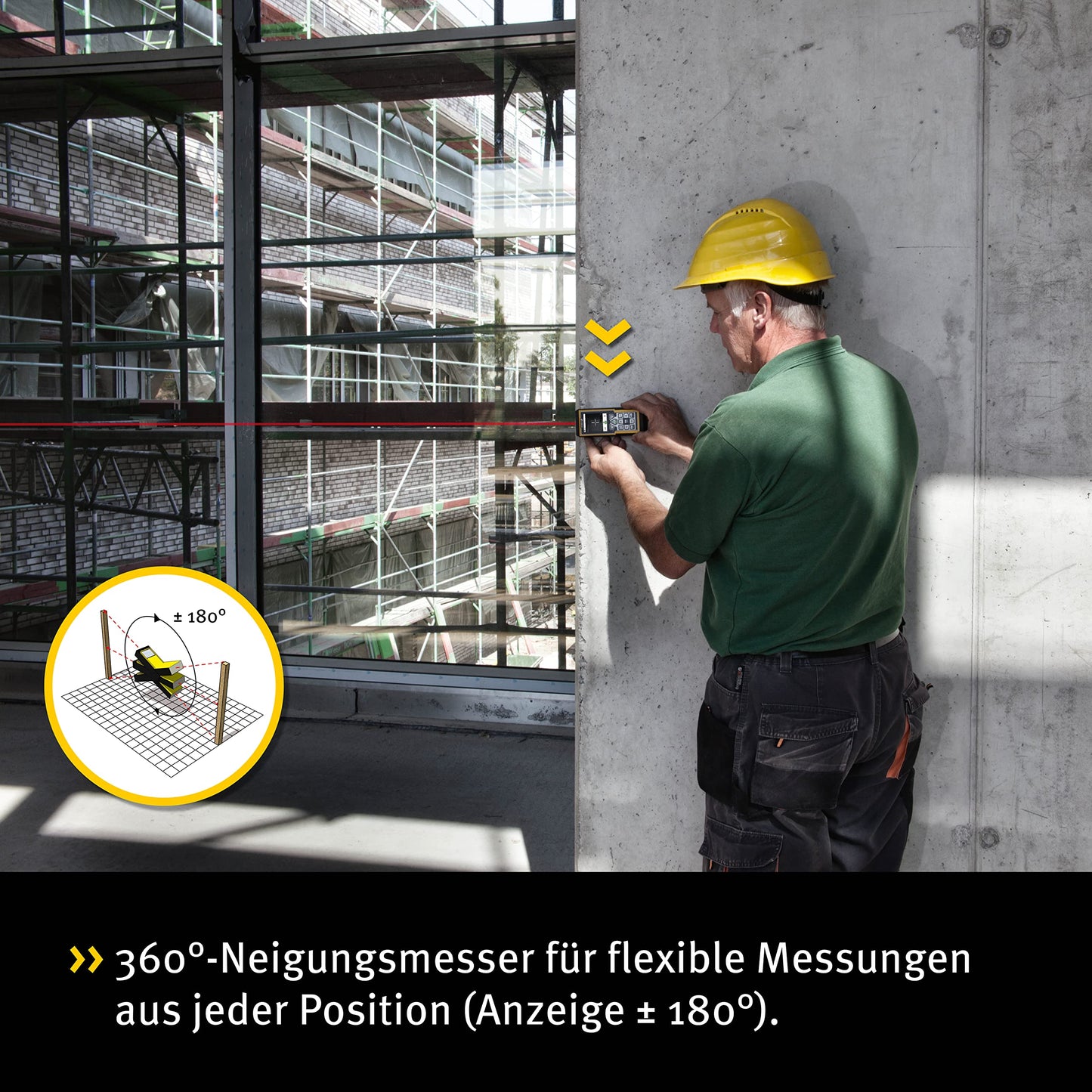 Stabila 6520 Laser Distance Measure with iPad iPhone App, Cat. Number 06520 (Safety Class ll, <1mW Power Output)
