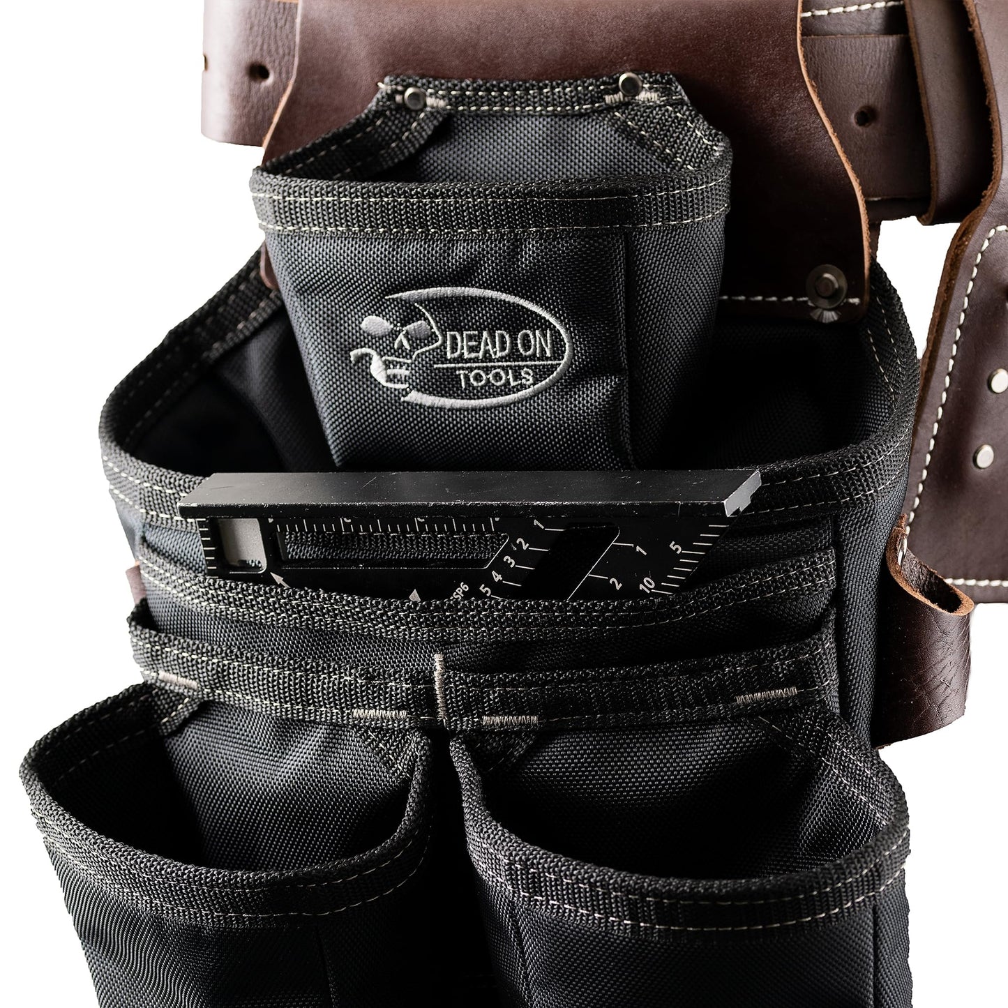 Dead On Tools DO-HSR Leather Hybrid Tool Belt with Suspender, Black