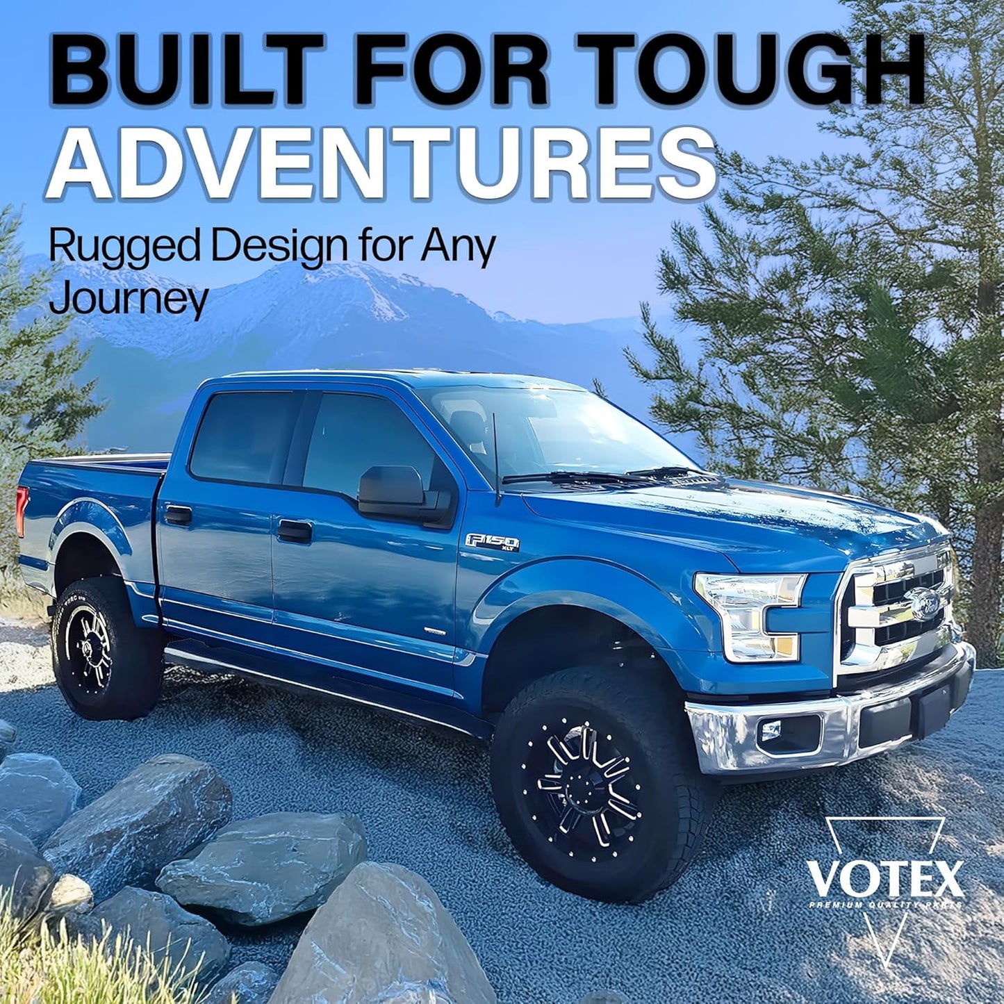 Votex 13 Inch - All-Terrain Flexible Rubber Antenna Accessories - Spring Steel Internal Core