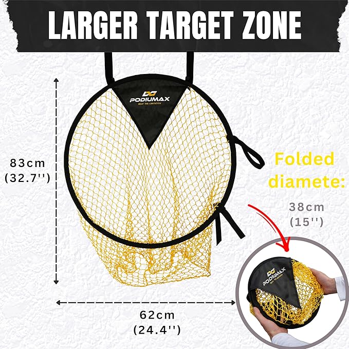 PodiuMax Top Bins Soccer Target Goal, Easy to Attach and Detach to The Goal, Set of 2, for Shooting Accuracy Training
