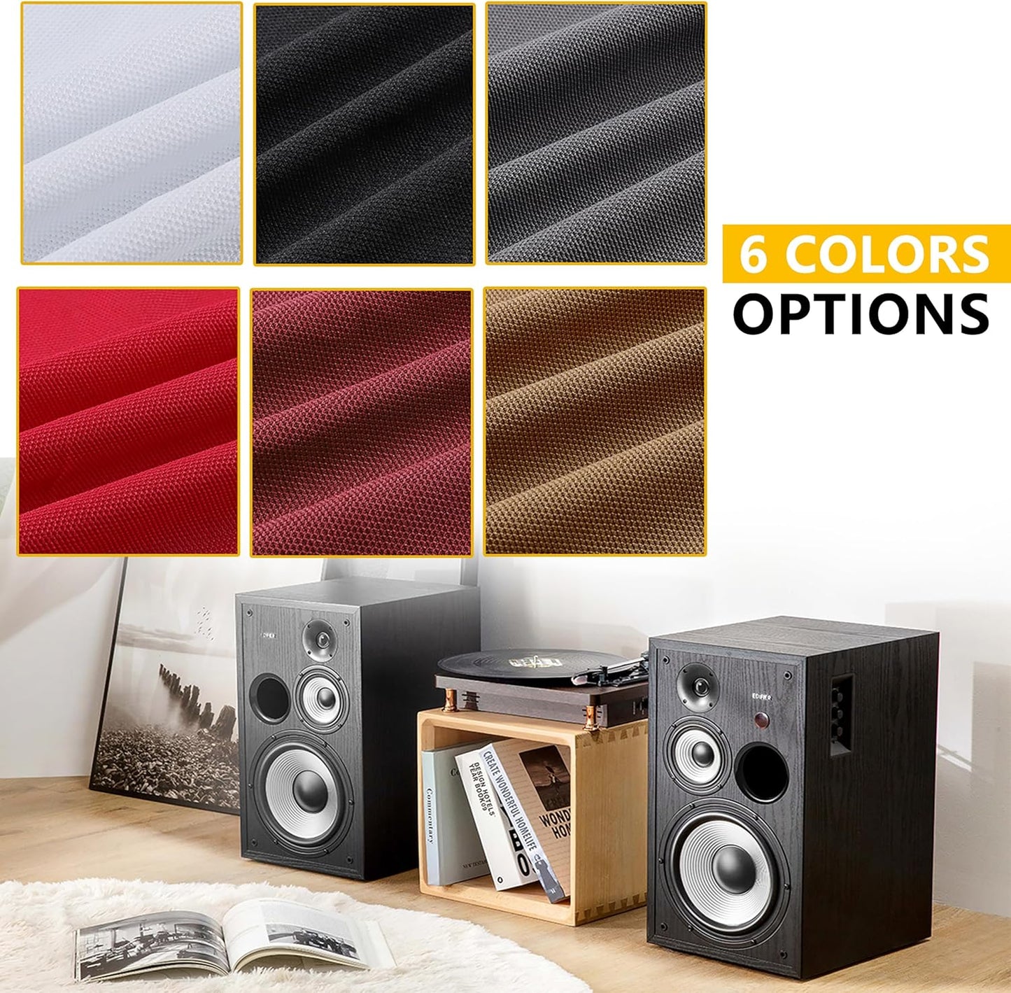 28" 54" x Speaker Grill Cloth, Stereo Grill Mesh Fabric, Abrasion Resistant for Replacement Home Speaker Stage Audio
