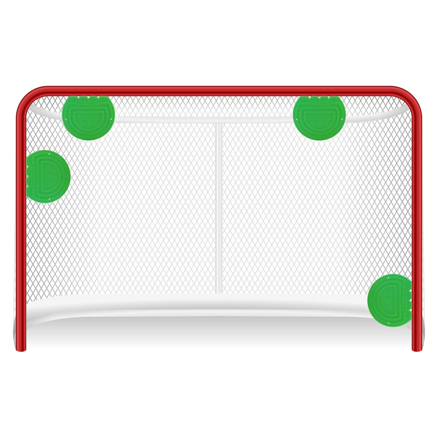 Top Shelf Targets Super Sniper 6" Magnetic Shooting Discs – 4-Pack Accuracy Trainers for Hockey & Lacrosse Nets – Includes Free Tethers – Durable Precision Markers for Practice