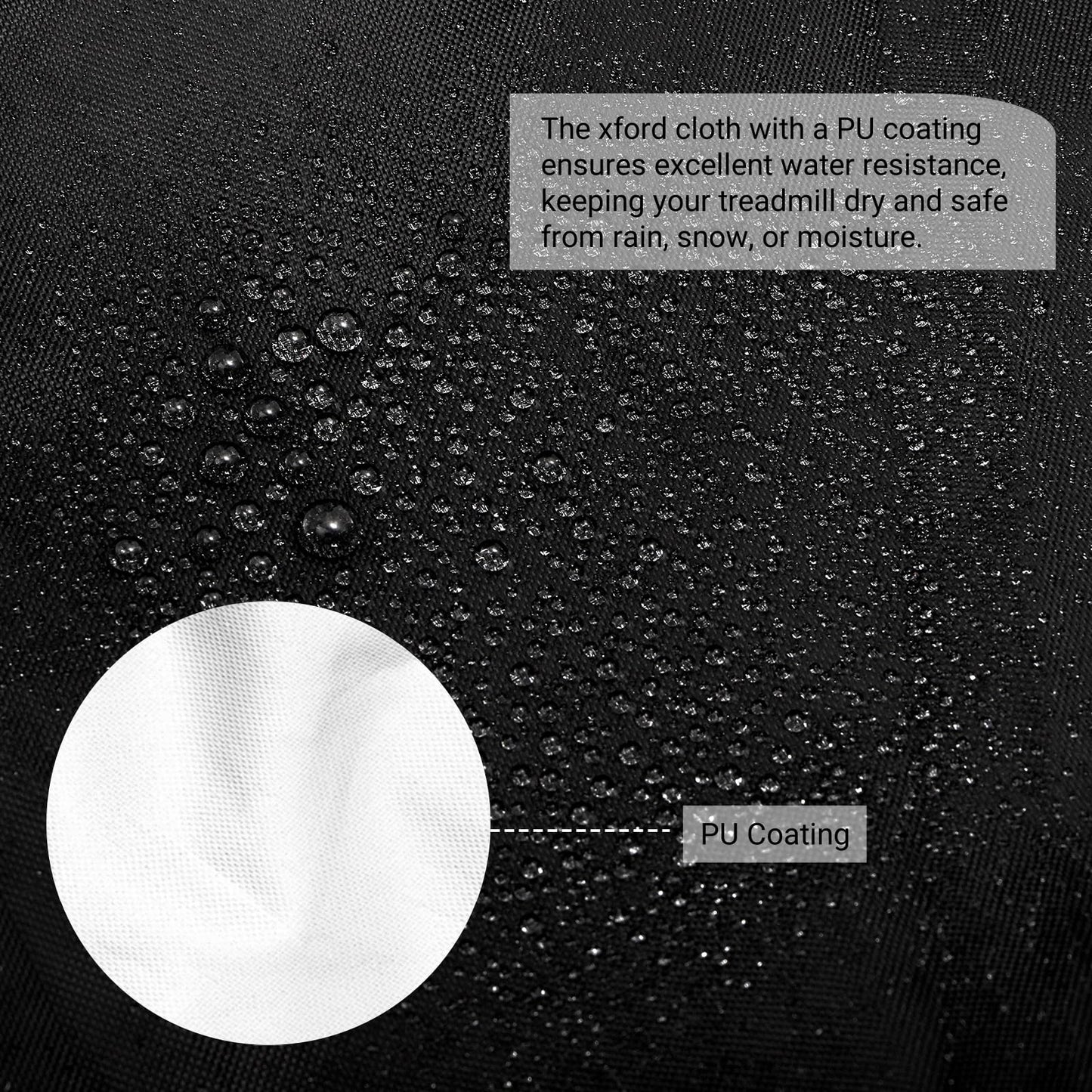 Nagpew Folding Treadmill Cover, Waterproof Treadmill Cover with Zipper, Drawstring, Storage Bag, Dust-proof Run Exercise Cardio Train Machine Protector for Home, Sport, Fitness, Indoor, Outdoor