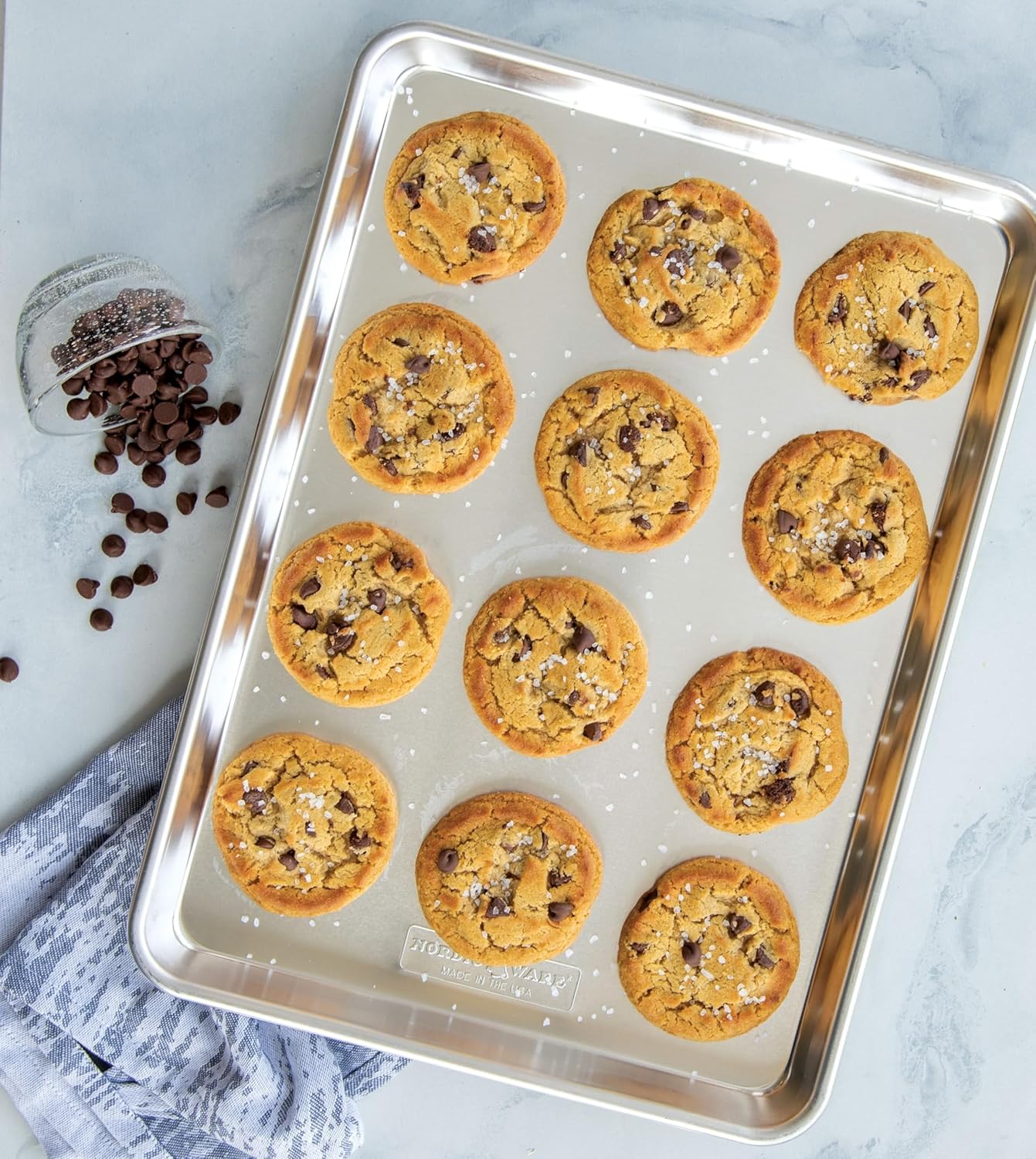Nordic Ware Baker's Half Sheet - Natural Aluminum | Perfect for Baking & Cooking