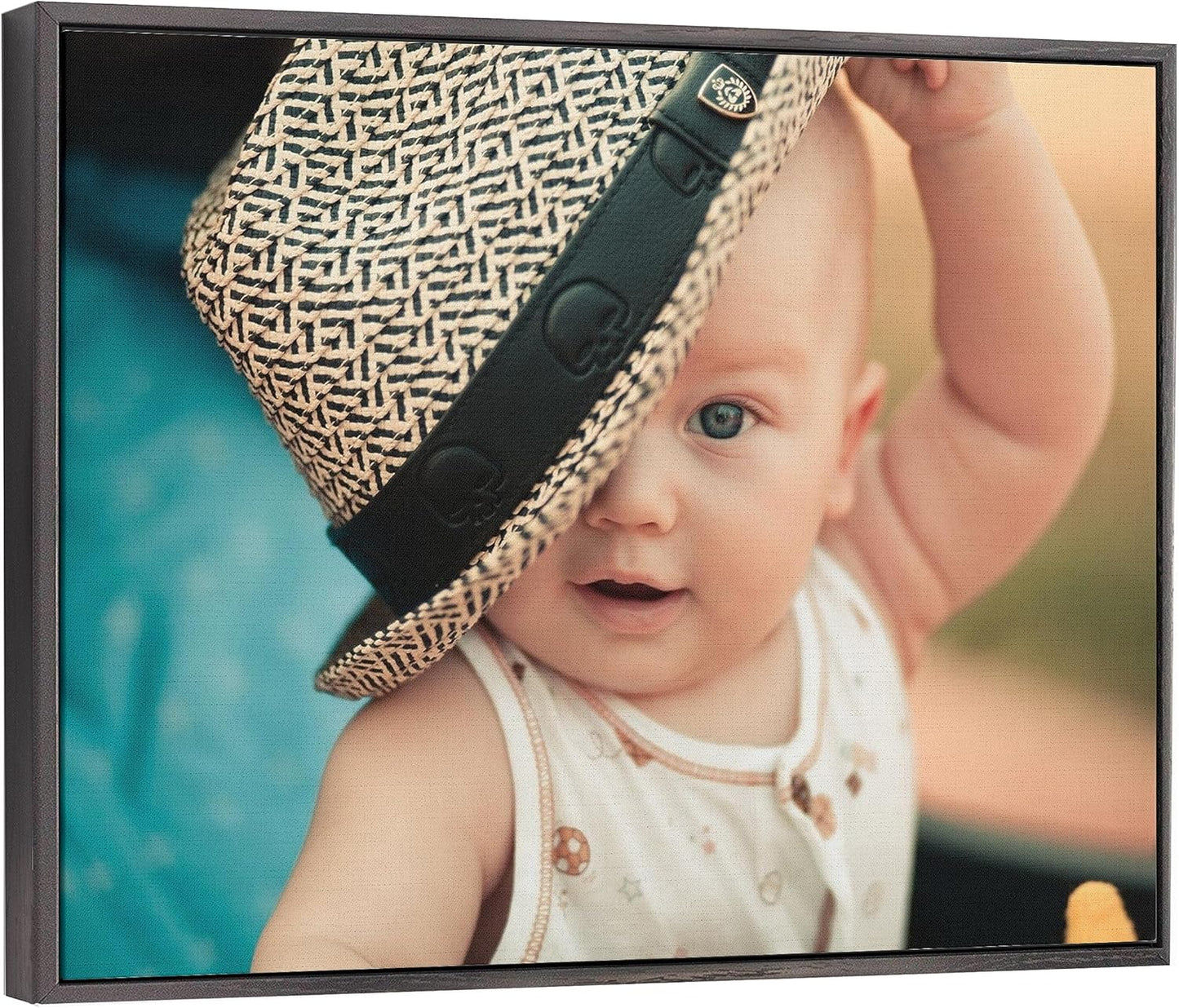 P&L ART. Personalized Custom Canvas Prints: Photo On Canvas Transform Your Photos into Stunning Framed Wall Art Digitally Printed Photo To Canvas Ideal for Home Decor Gifts Keepsakes Black 20X24