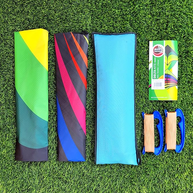 Mint's Colorful Life Delta Kite for Kids & Adults, Extremely Easy to Fly Kite, Best Kites for Beginner