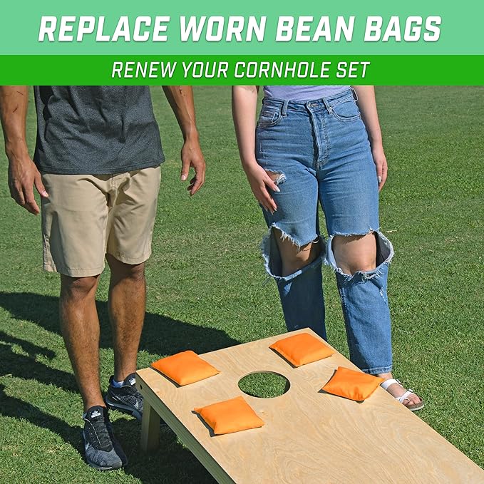 GoSports Classic Cornhole Bean Bags Set of 4-16 Colors Available - Regulation All Weather, Mix and Match