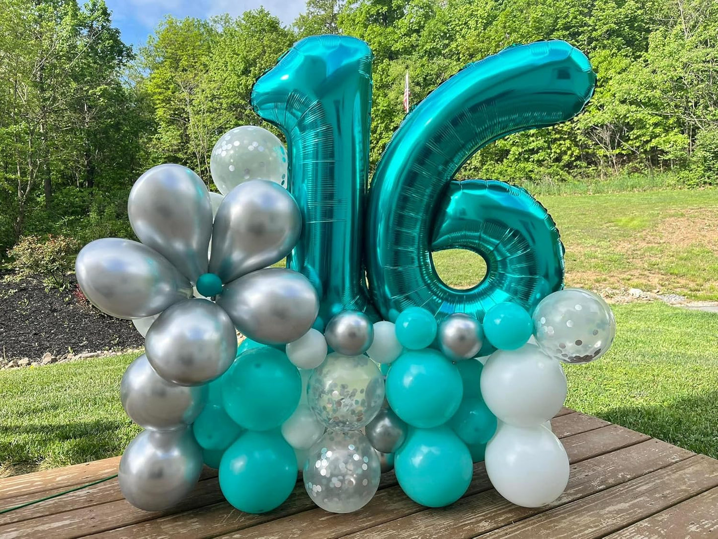 Number 5 Balloon by [Brand Name] - 40 Inch Light Blue Foil Balloon for 5th Birthday Party Decorations