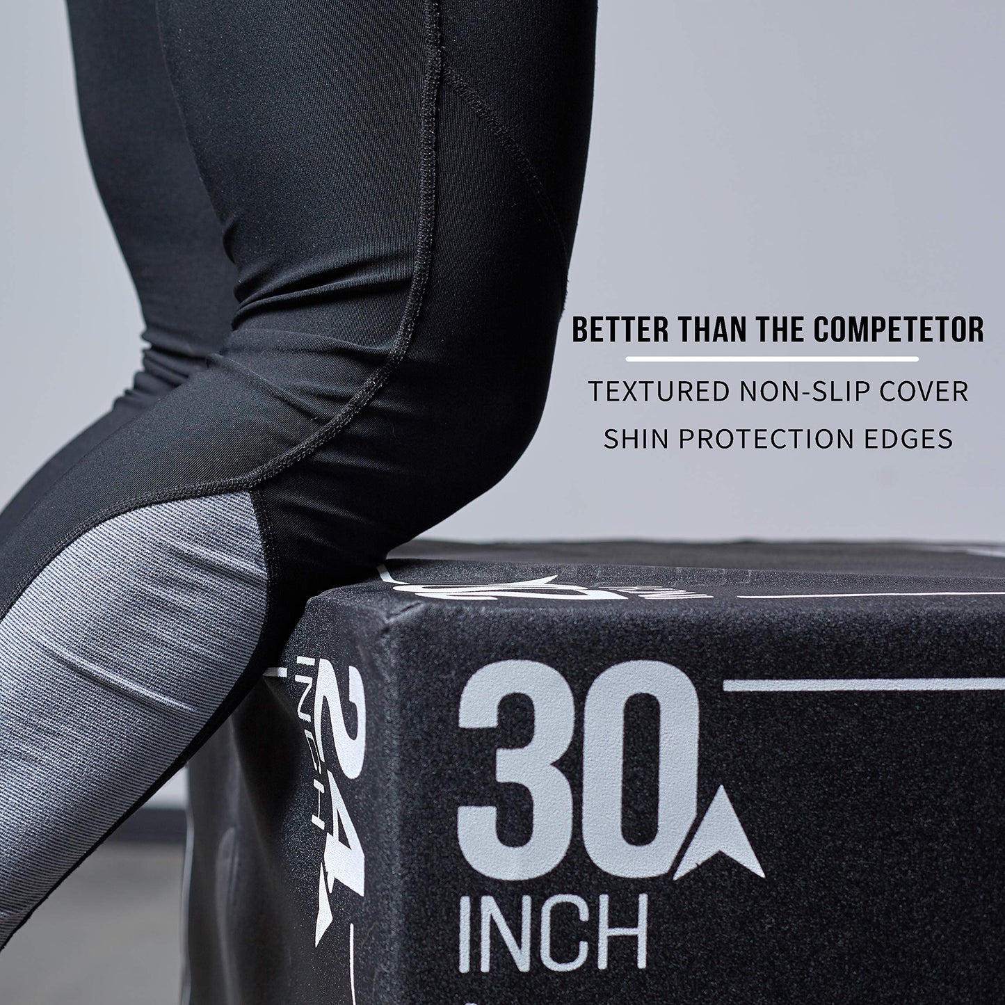 REP Soft Plyo Box | 30 inch | 3-in-1 Foam Jump Box | Plyometric Training Platform | Home Gym Workout Equipment | Step Exercise Block | Non-Slip Jumping Mat | Adjustable Height