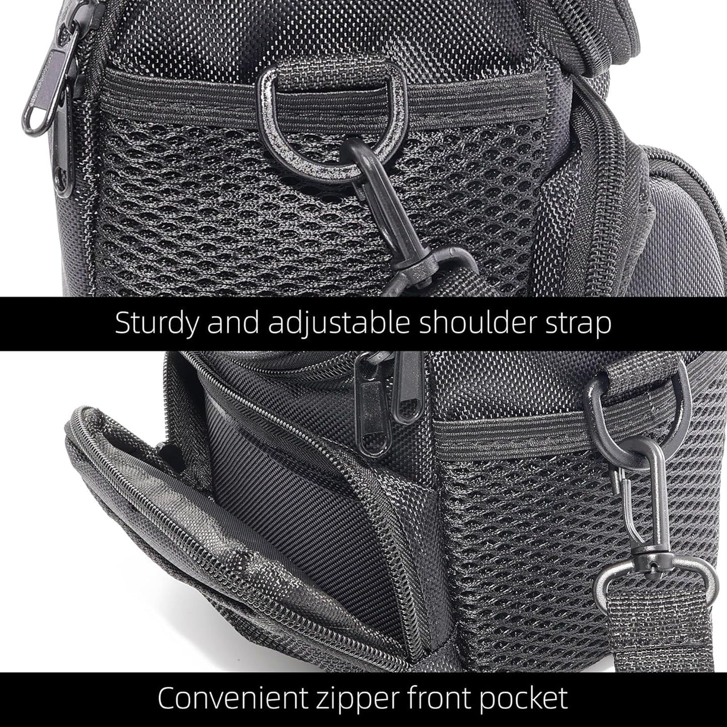 Compact Camera Bag for DSLR/SLR/Mirrorless Shockproof Shoulder Case with Buffer Sponge for Nikon, Canon, Sony, Pentax