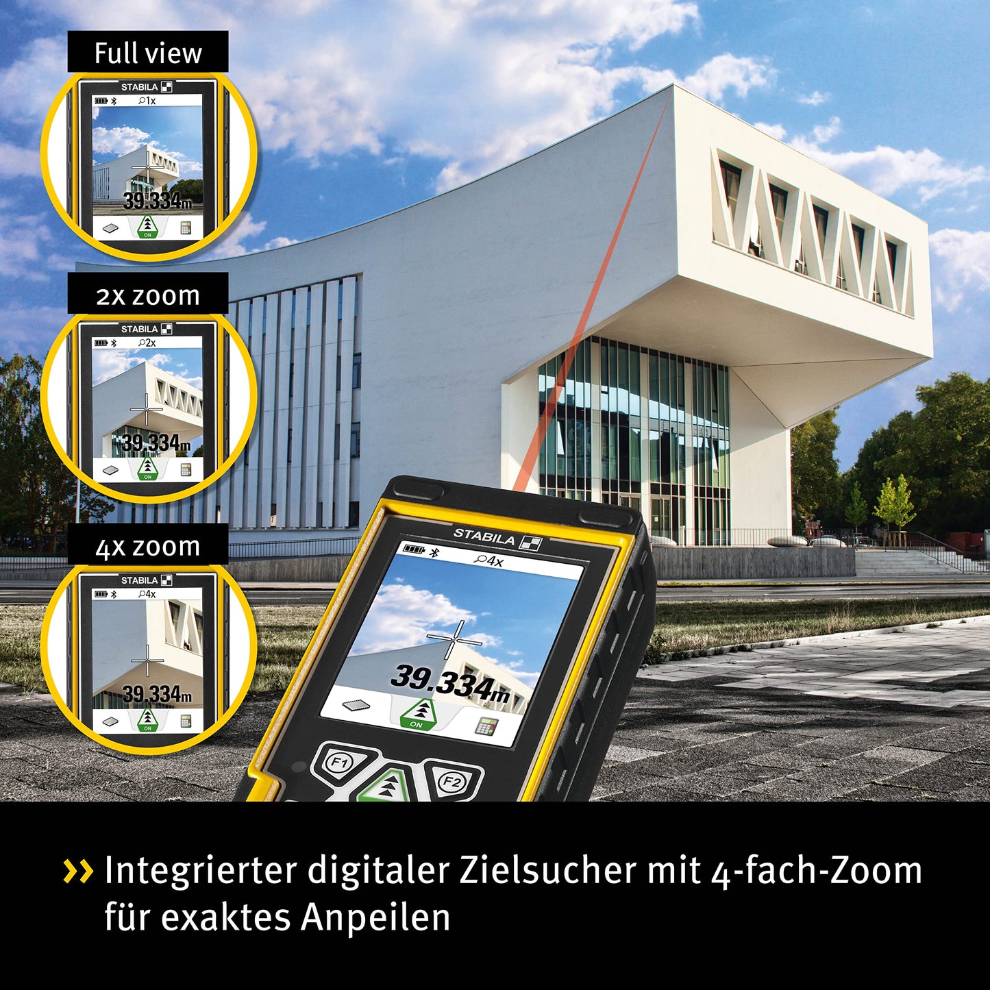 Stabila 6520 Laser Distance Measure with iPad iPhone App, Cat. Number 06520 (Safety Class ll, <1mW Power Output)