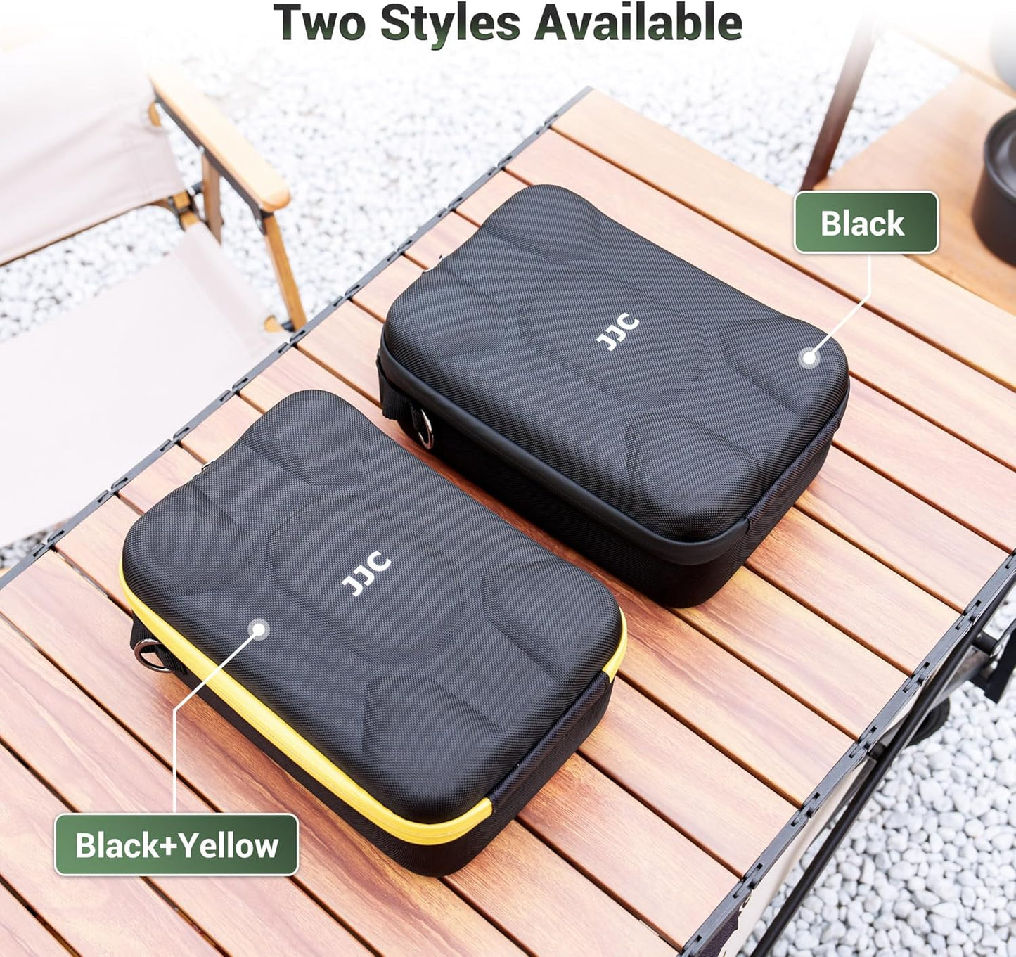 2 Hard Shell EVA Camera Case With Removable Dividers,Waterproof Camera & Lens Storage Carrying Bag for Canon Nikon Sony