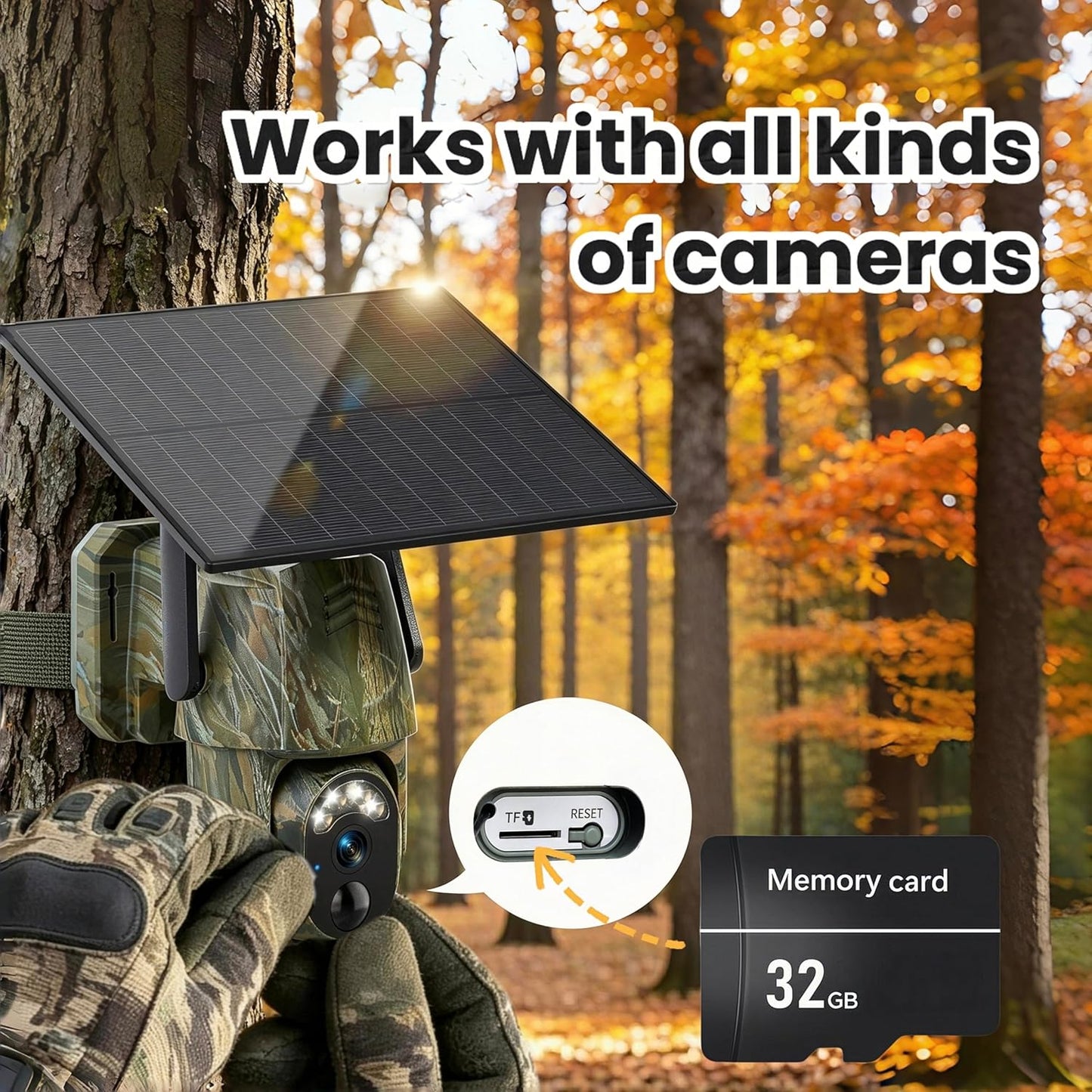 QUORVIXIA 32GB Memory Card, High Speed Data Transfer, for Security Cameras, Dash Cam, Phones, Gaming & Recording