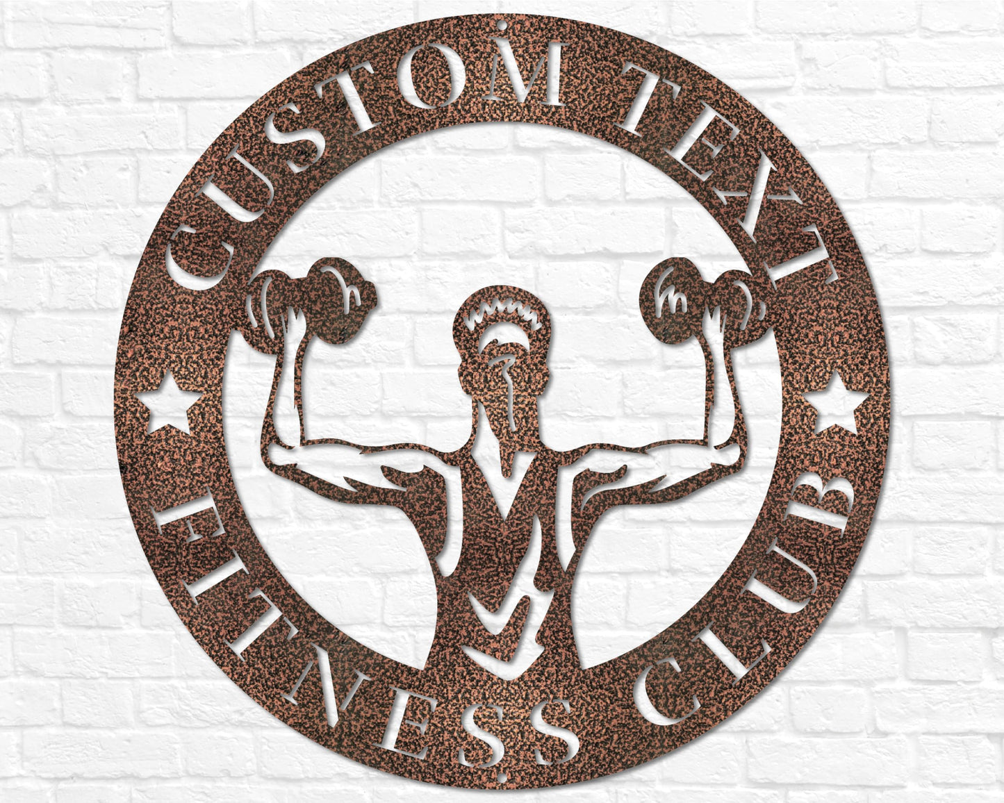 Personalized Ladies Fitness Home Gym Sign | Metal Work Out Decor | Custom Gym Name Sign | Workout Wall Art, Personalized Gifts, Gym Wall Art